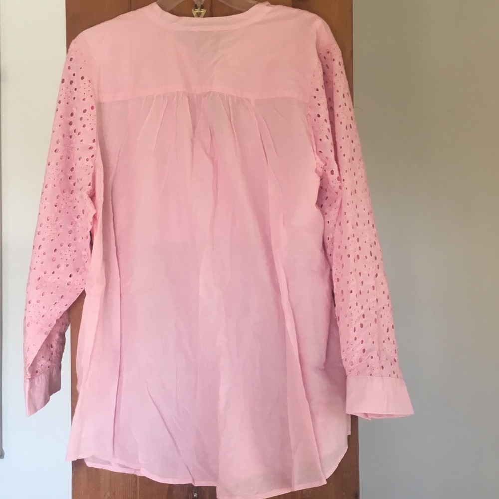 NWT cotton eyelet embroidered tunic - Picture 8 of 9